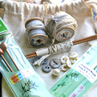 3 Point Knitted & Crocheted Necklace